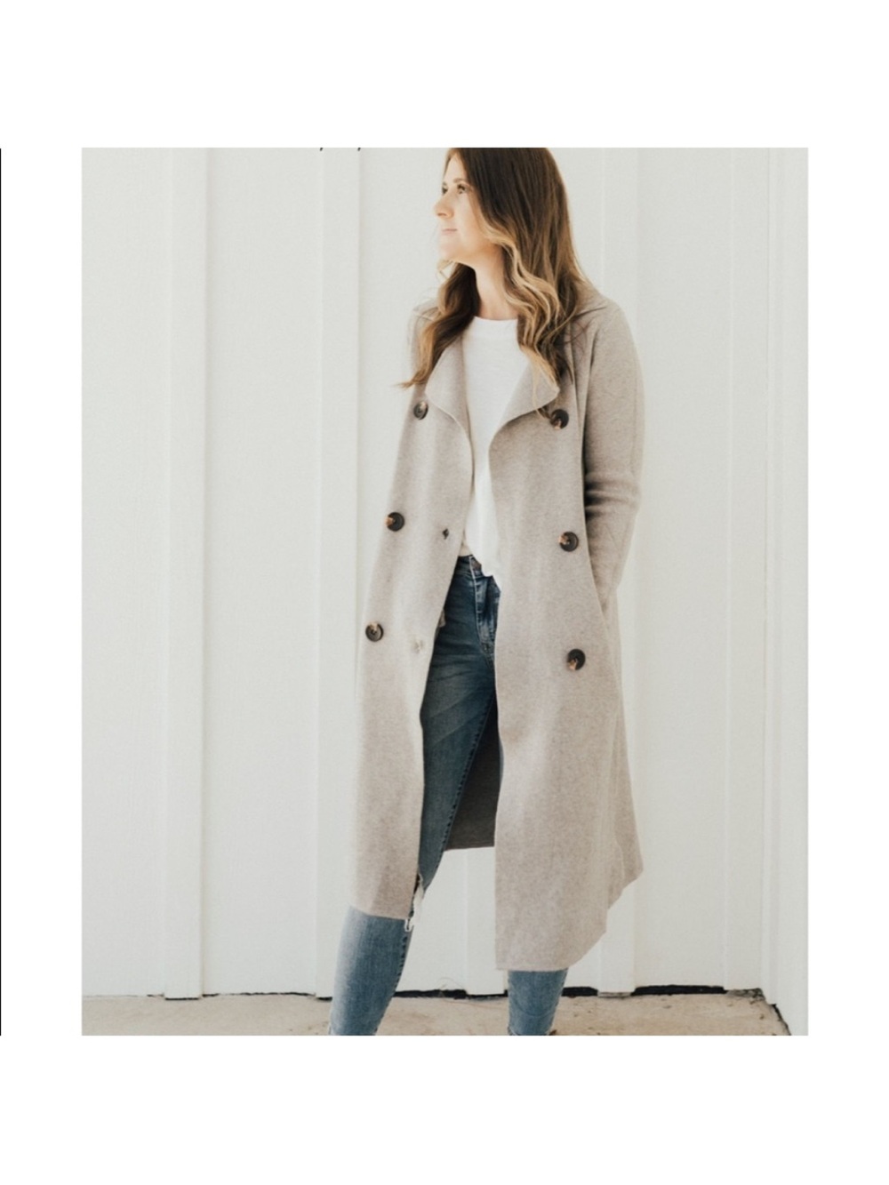 Carly Jean Los Angeles London Long Sweater Coat
